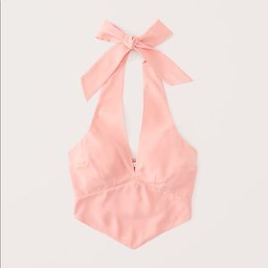 Abercrombie Pointed Hem Halter Top